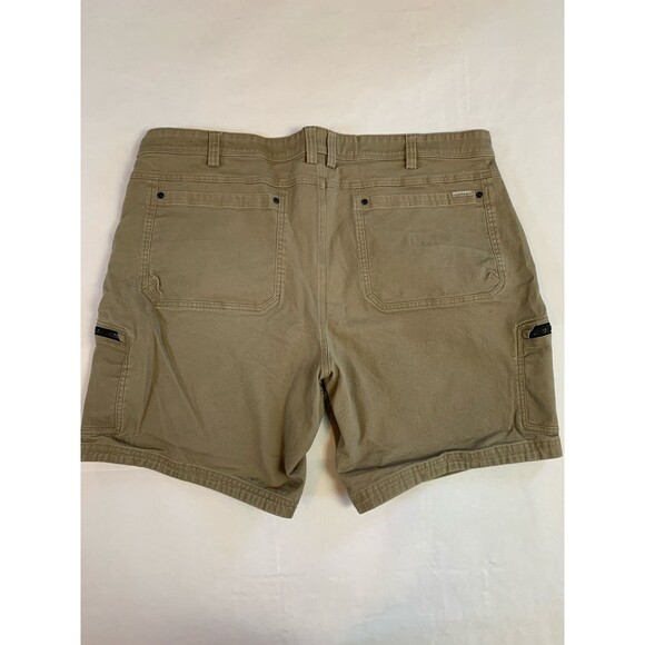 Duluth Trading Flex Fire Hose Shorts Mens 46 Brown Cargo Workwear - Picture 2 of 7